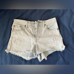 Levi’s Ripped Jean Shorts
